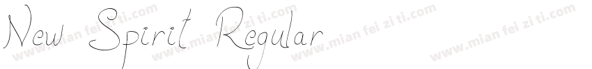 New Spirit Regular字体转换